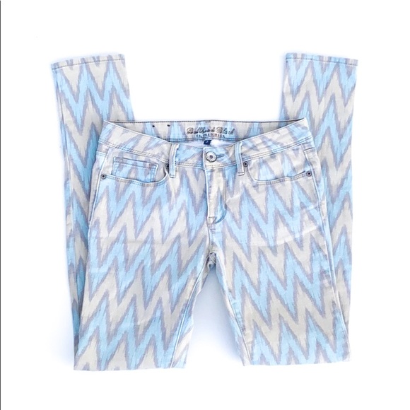 Bullhead Black Light Blue chevron jeans - Picture 1 of 8